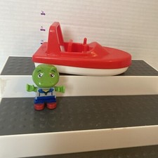 BIG MountainLake Water Track Mountain AquaPlay Frog & Red Boat