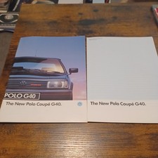 Volkswagen VW Polo G40 Brochure 1992-1993 Inc UK Spec Sheet