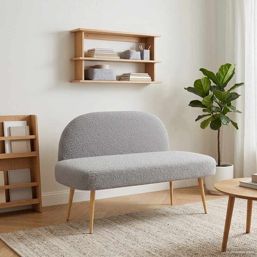 Banc rembourré avec dossier