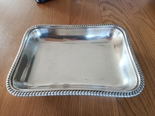 Plat creux métal argenté à