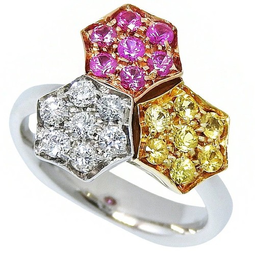 Bague créateur blanc 18 - bague,