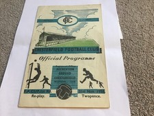 Chesterfield v South Shields FA Cup Football Programme 21/11/1956.