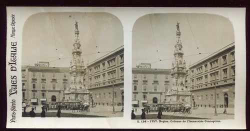 Ancienne photo stéréo - stéréo, italie