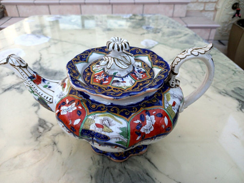 Ancienne theiere faience - theiere,