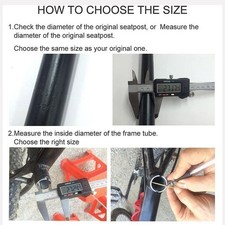 Support tige de selle vélo angle réglable alliage d'aluminium noir 27 2 28 6 3