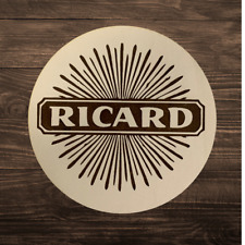 Lot de 4 dessous de verres en bois Ricard - gravés et découpés au laser