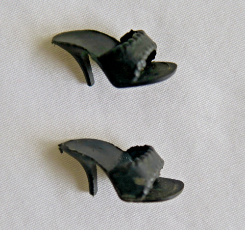 Chaussures mules noire pour