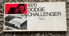 1970 Dodge Challenger 440 RT Factory ORIGINAL First Edition Owners Manual