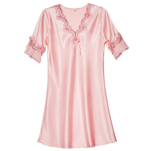 Femme satin faux soie nuit - faux,