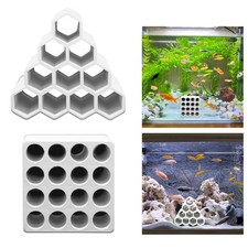 Abri de grotte d'aquarium Décoration Nid de crevettes d'élevage résistant à