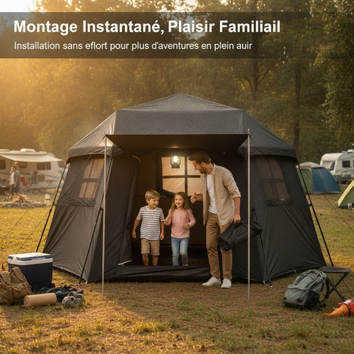 Tente camping familiale - tente,