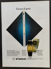 Eterna Royal Quartz Kontiki Montre Publicité 1 Page 1979 Originale