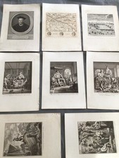 8 ANCIENNES GRAVURES 