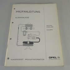 Workshop Manual Test Guide Opel Vectra A & Calibra Air Conditioning from 01/1991