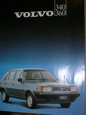 BROCHURE VOLVO 340 360  MODELE