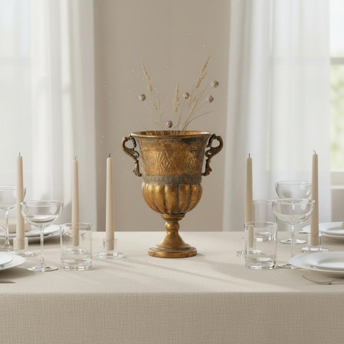 Vase urne doré - doré, design