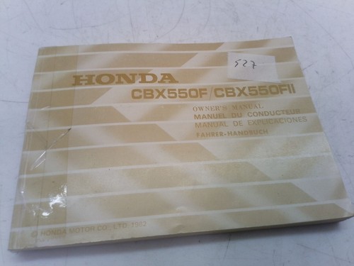 Honda cbx 550 manuel - honda,