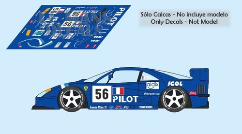 Décal ferrari f40 mans - le,