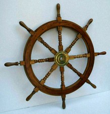 Roue de bateau style ancien nautique en laiton de 36 pouces mur de direction ...