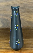 Hjordis Oldfors POANG Series Black Pottery Vase #5099, Upsala Ekeby Sweden