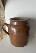 Grand Pot Broc pichet grès vernissé Marron N 4 Collection Déco Campagne Jardin