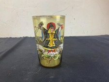 OLD 19TH CENTURY ENAMEL DECOR GLASSES