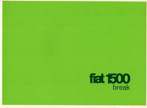 Catalogue brochure fiat 1500 - catalogue,