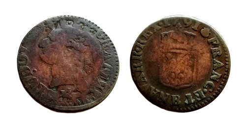 Louis xvi liard 1791 rouen - xvi,