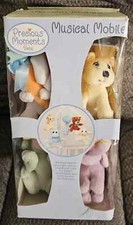 Rare Vintage Crib Musical Mobile Noah's Ark Precious Moments New in Open Box