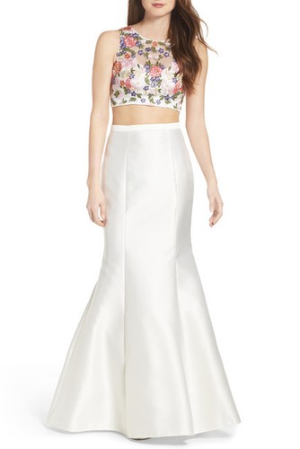 New xscape floral - xscape, beaded