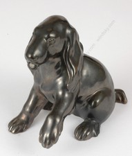 Viennese manufactory "Wienerberger", "Figure of a puppy" ceramic, 1920s