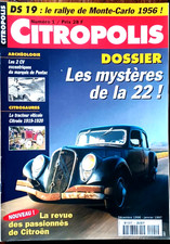 CITROPOLIS N°1 - 12/1996 - Le mystère de la 22 - 2 CV -DS 19 - Tracteur viticole