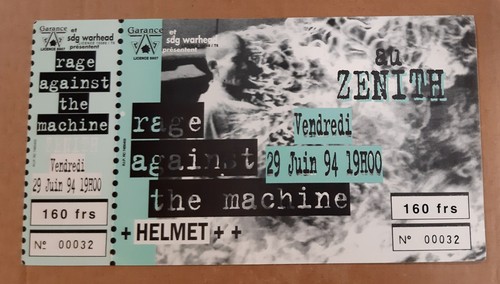 Ticket billet place concert - ticket,