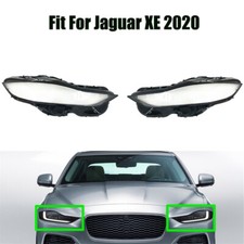 Headlight Headlamp Clear Lens Left Right Cover 2Pcs Fit For Jaguar XE 2020