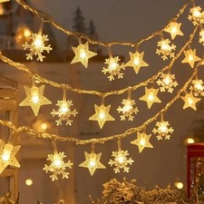 Guirlande lumineuse LED 3M 20 étoiles, déco Noël intérieure extérieure festive