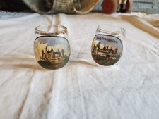 2 anciens petits verres style