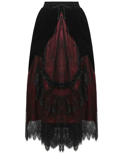 Jupe longue gothique noir - longue,