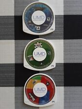 Sony PSP 3 Game Lot Combo Rock Band Unplugged World Series Poker BLOKUS Tested