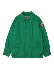 OURAGAN Mens Bomber Jacket IT 50 Large Green Cotton CD11