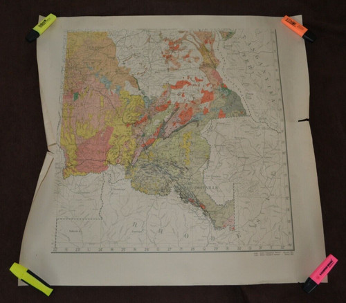 Grande carte ancienne en - et,