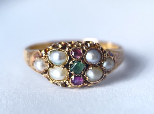 Bague victorienne ancienne - bague,