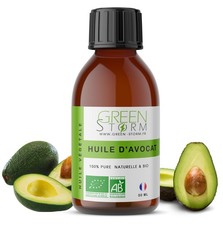 Huile végétale d'Avocat bio - 100% pure et naturelle - HEBBD - Green-storm