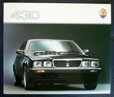 MASERATI 430 UK Market Car Sales Brochure c1980 Ref V361