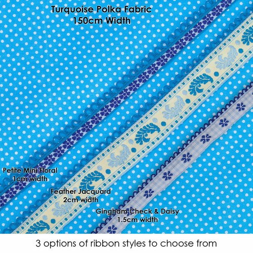 Tissu pois ruban - tissu,