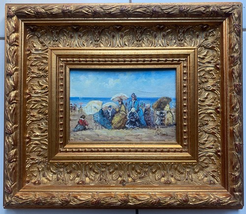 Tableau huile sur bois - sur,