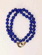 DINH VAN Collier menottes R15 or jaune lapis lazuli