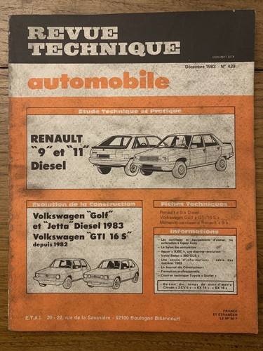 Revue technique renault et - renault, 9