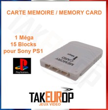 Carte mémoire 1MB pour Playstation1 PS1 jeux vidéo 