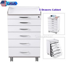 5 layers Medical Dental Trolley Carts Mobile Cart Instrument With 360° wheels