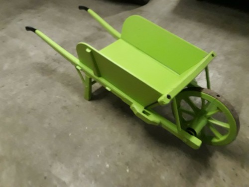 Brouette bois vintage - en,